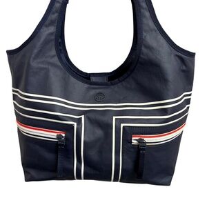Tory Burch sport blue tote bag
